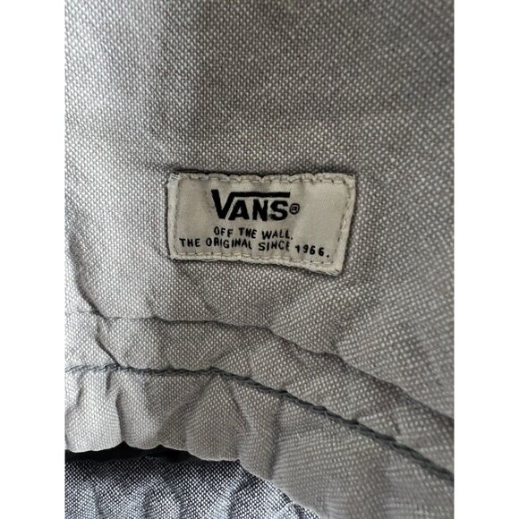 Vtg 2014 Vans Jacket Men's L Gray Cotton Blend Coat Shacket Barn Coat Skater U9 - Picture 2 of 7